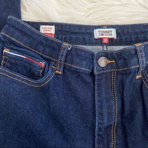 Tommy Jeans Women's High Rise Skinny Santana High Rise Jeans Size 30 - Picture 5 of 7
